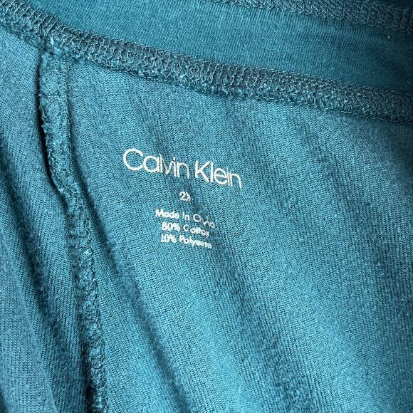Calvin Klein Womens Pants Green Velvet Sweatpants Soft Comfy Relaxed 2X (39x29) - Picture 4 of 10